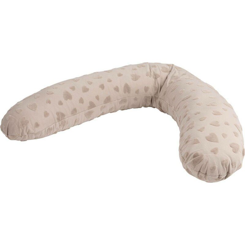 Perna Alăptare Bubaba Grey Hearts, Confort Ergonomic