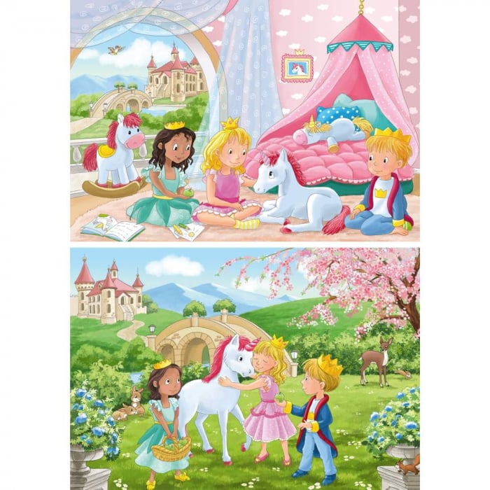 Puzzle Ravensburger Printese Unicorn 2x12 Piese