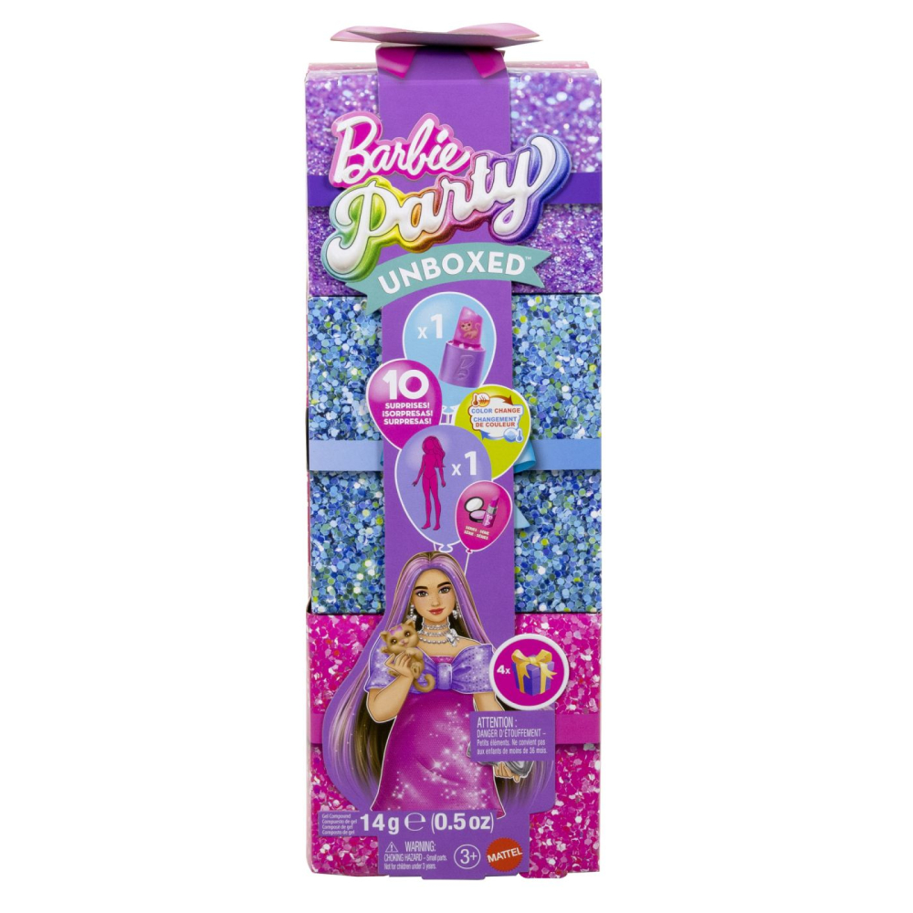 Barbie Party Unboxed Mattel - 10 Surprize Magice