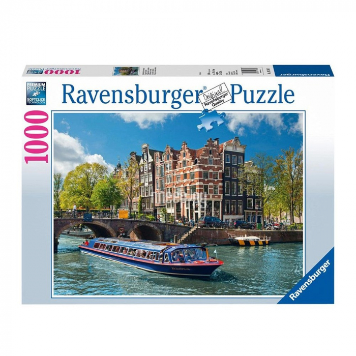 Puzzle Ravensburger Turul Canalului în Amsterdam
