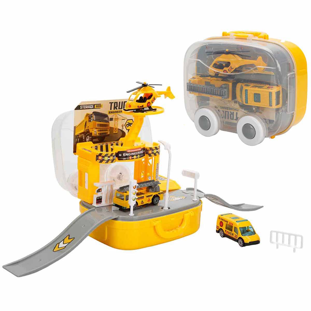Set Constructii Maxx Wheels cu 3 Vehicule