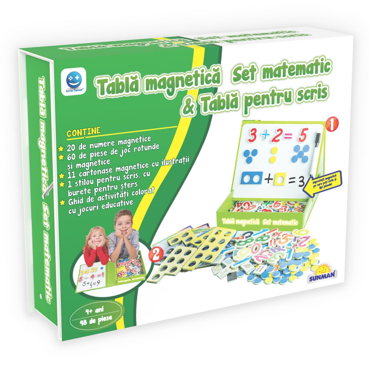 Set Matematic Smile Games cu Tabla Magnetica