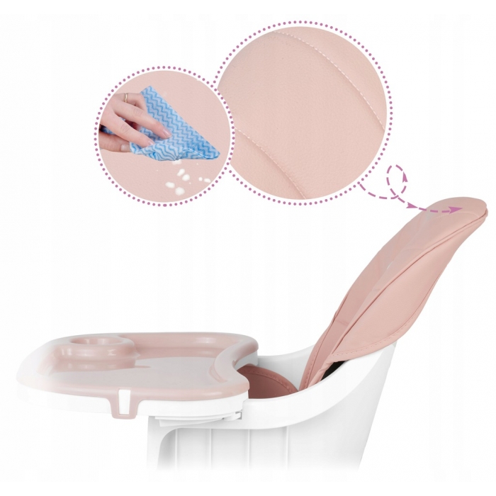 Ricokids Lilo 3 în 1 Scaun Masa Copil Roz - imagine 2