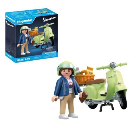 Playmobil Vespa Verde - Aventură Urbană pentru Copii