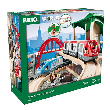 Set Trenulet Brio cu Statie, Joc Educativ 3+