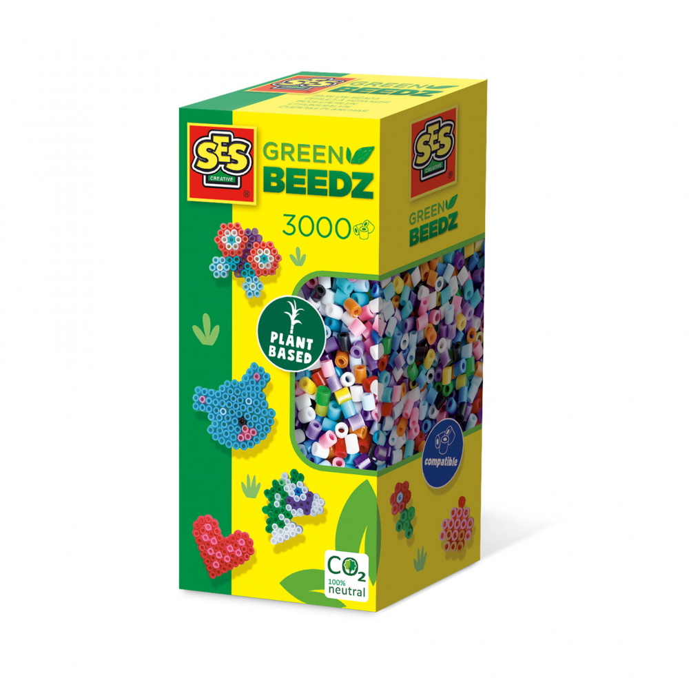 Set 3000 Margele de Calcat Ses Creative Green Beedz