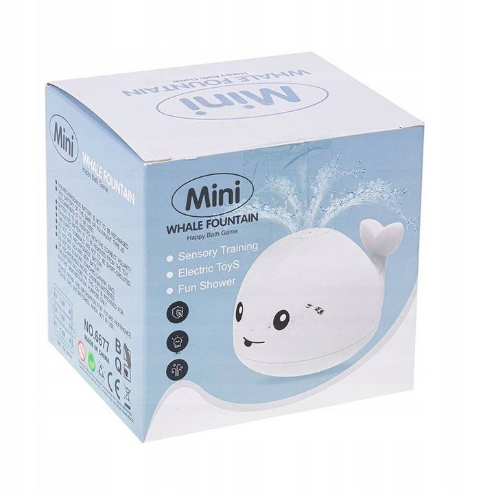 Jucarie Baie Interactiva White Whale cu Lumini - imagine 7