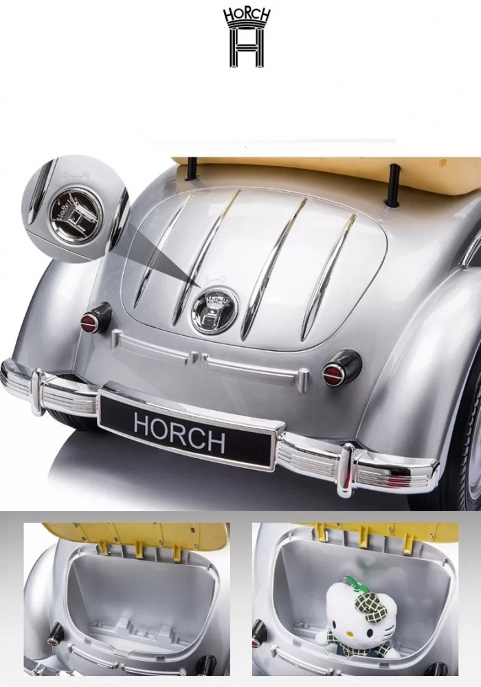 Masina Electrica RC Audi Horch 12V Argintiu - imagine 6