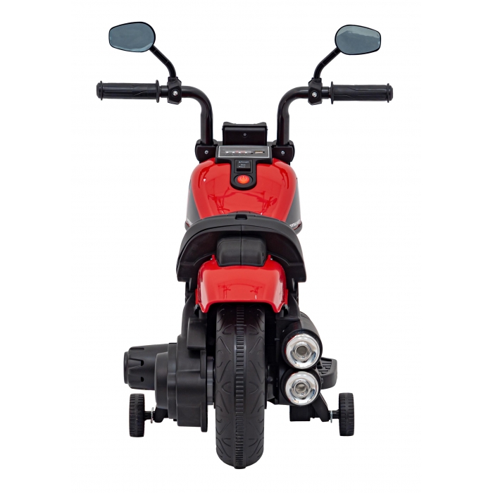 Motocicleta Electrica Chopper Rosu Ramiz cu Lumini - imagine 4