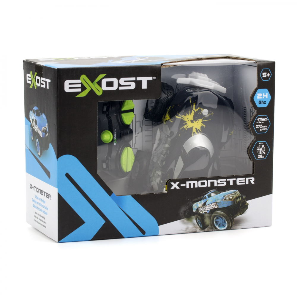 Masina RC Exost X-MONSTER Black, 2.4GHz, 1:34