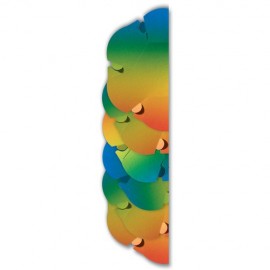 Cosulete Curcubeu Folia Paper - Set 24 Buc