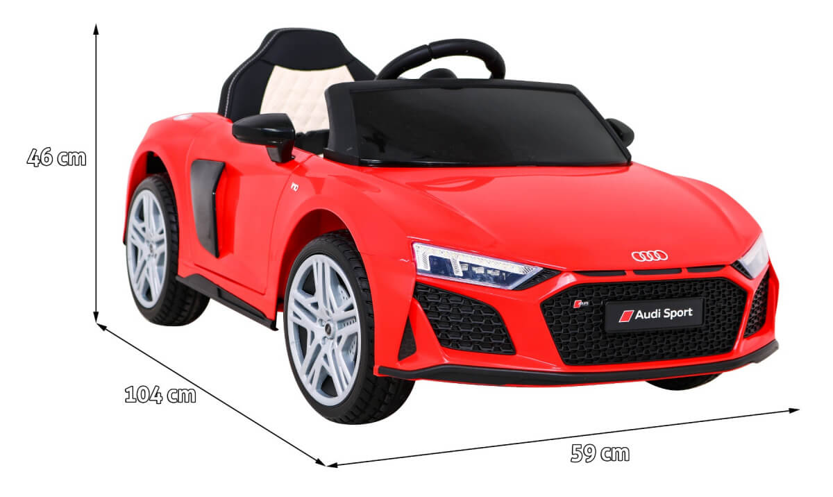 Mașinuță Electrică Audi R8 Lift Roșu - imagine 2