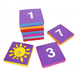 Pătrate Spumă cu Numere Moje Bambino | Set 10 Bucăți