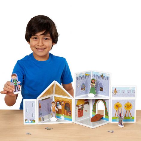 Set Magnetic Castel Medieval Melissa & Doug, 82 Piese - imagine 3