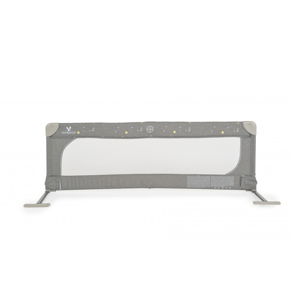 Bariera Protectie Pat Cangaroo Safe 130 cm, Grey - imagine 2