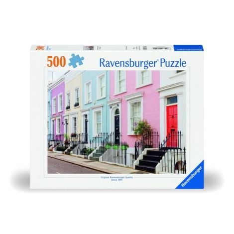 Puzzle Ravensburger 500 piese Case Colorate - Distracție
