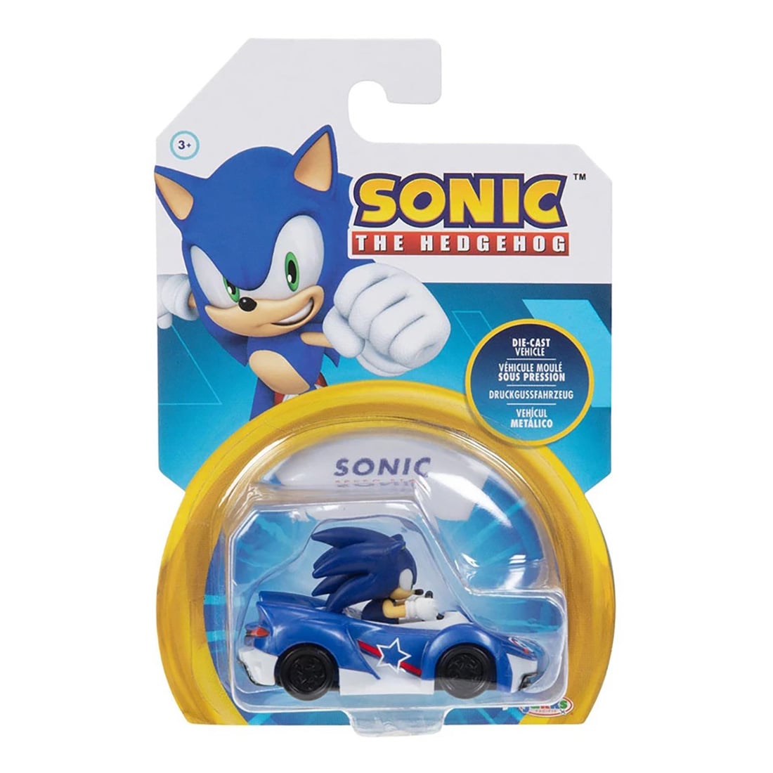 Masinuta Metal Sonic 1:64 cu Figurina