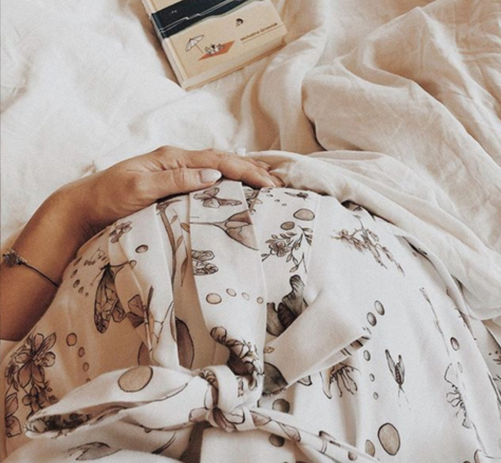 Halat Kimono Gravide Bumbac Boho | Babysteps - imagine 2