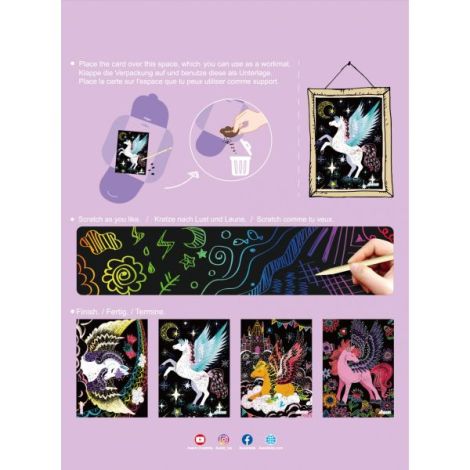 Set Scratch Art Pegas Avenir - Creativitate - imagine 5