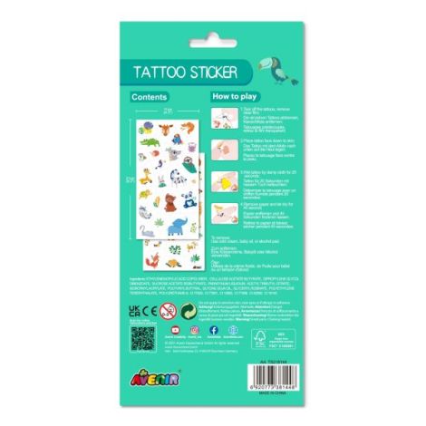 Tatuaje Animale Jungla Avenir | Cu Aur/Argint - imagine 5