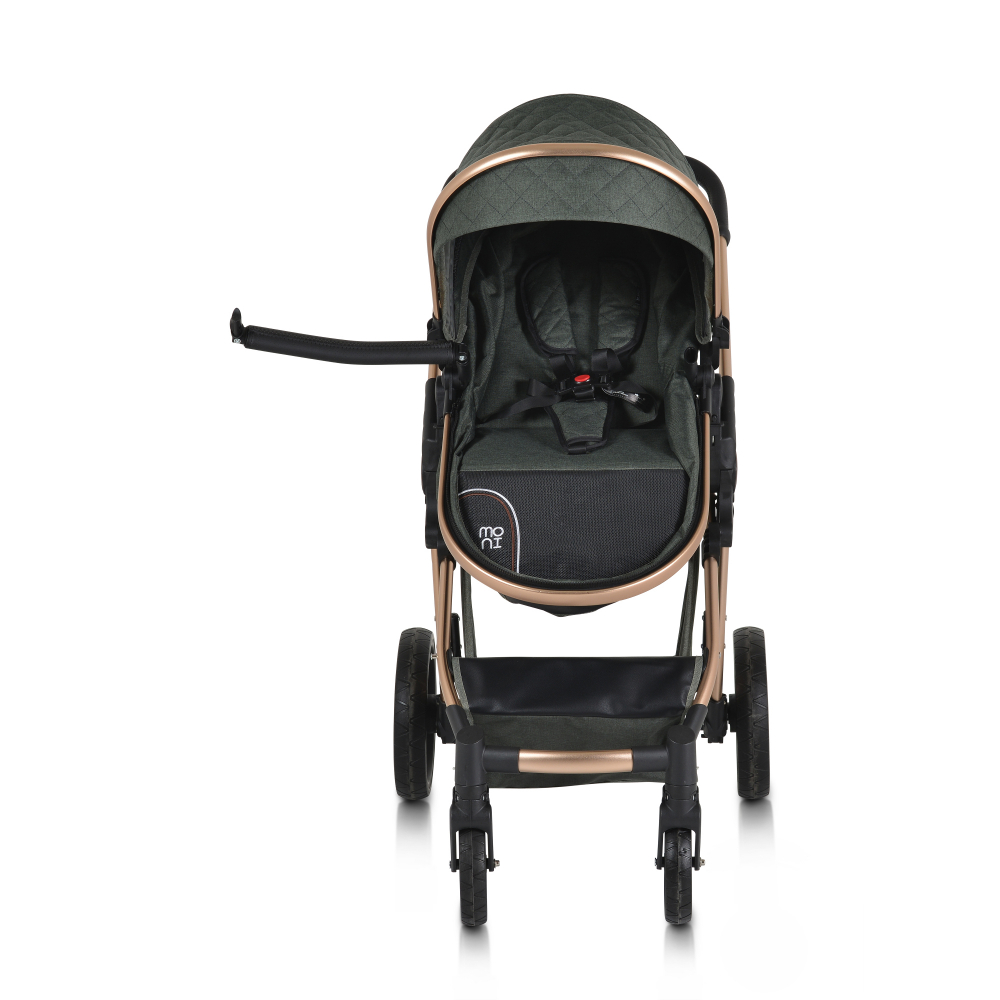 Carucior 2in1 Moni Alma Green, Reversibil, Aluminiu - imagine 7