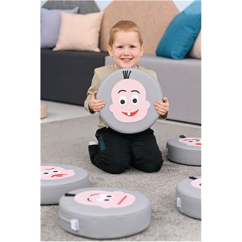 Set 6 Pufuri Emotii Moje Bambino - Siguranta copii - imagine 3