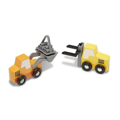 Set 7 Masinute Utilitare Lemn Melissa & Doug - imagine 5