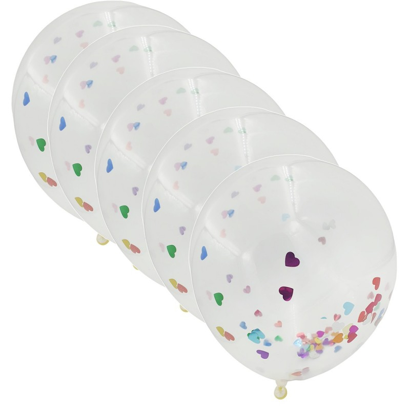 Set 10 Baloane Aniversare Transparente Partygo