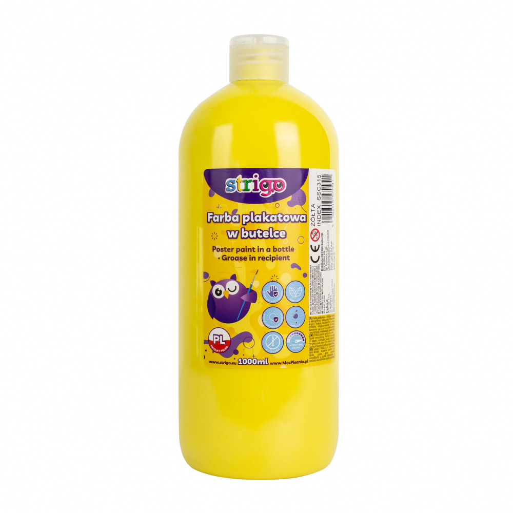 Guașă Strigo Galben 1000 ml | Acoperire Excelentă