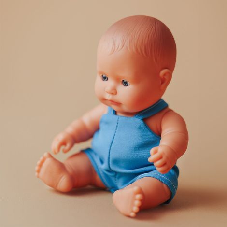 Păpușă Bebeluș Miniland 21cm Cu Miros De Vanilie - imagine 3