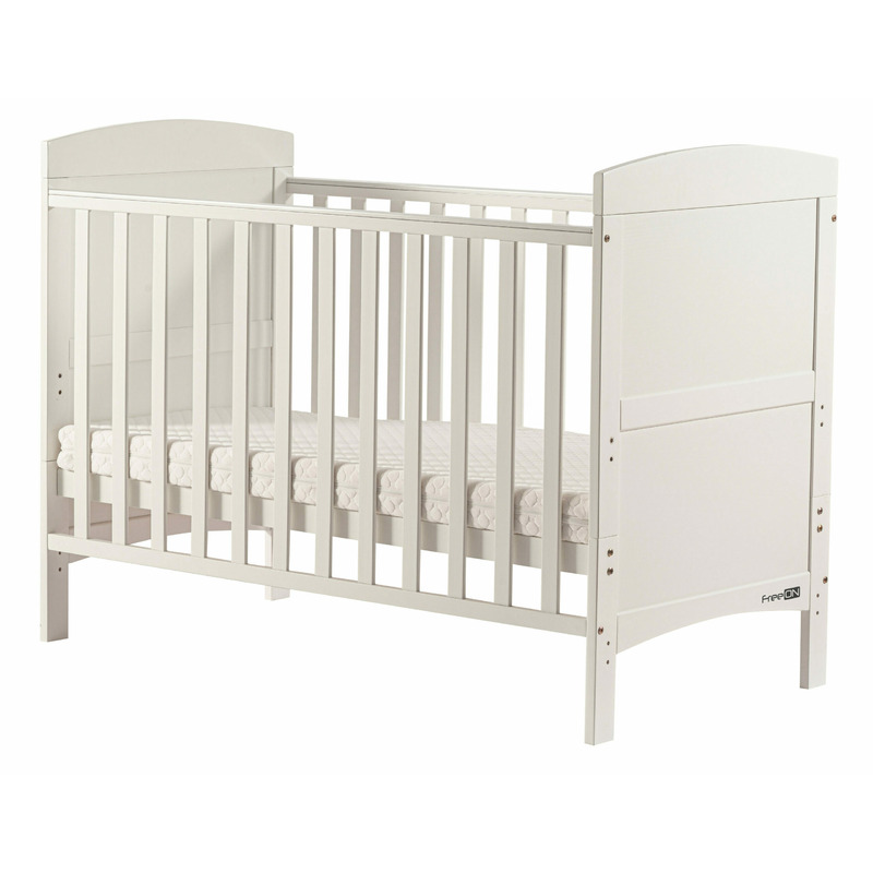 Patut FreeON Lory Transformabil, Lemn Pin si MDF White, 120x60 cm - imagine 2