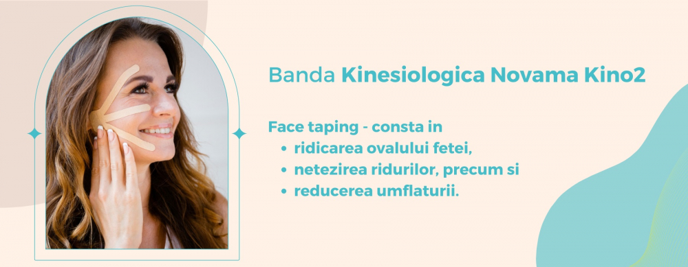 Banda Kinesiologica Novama Kino2 - Suport Optim - imagine 4