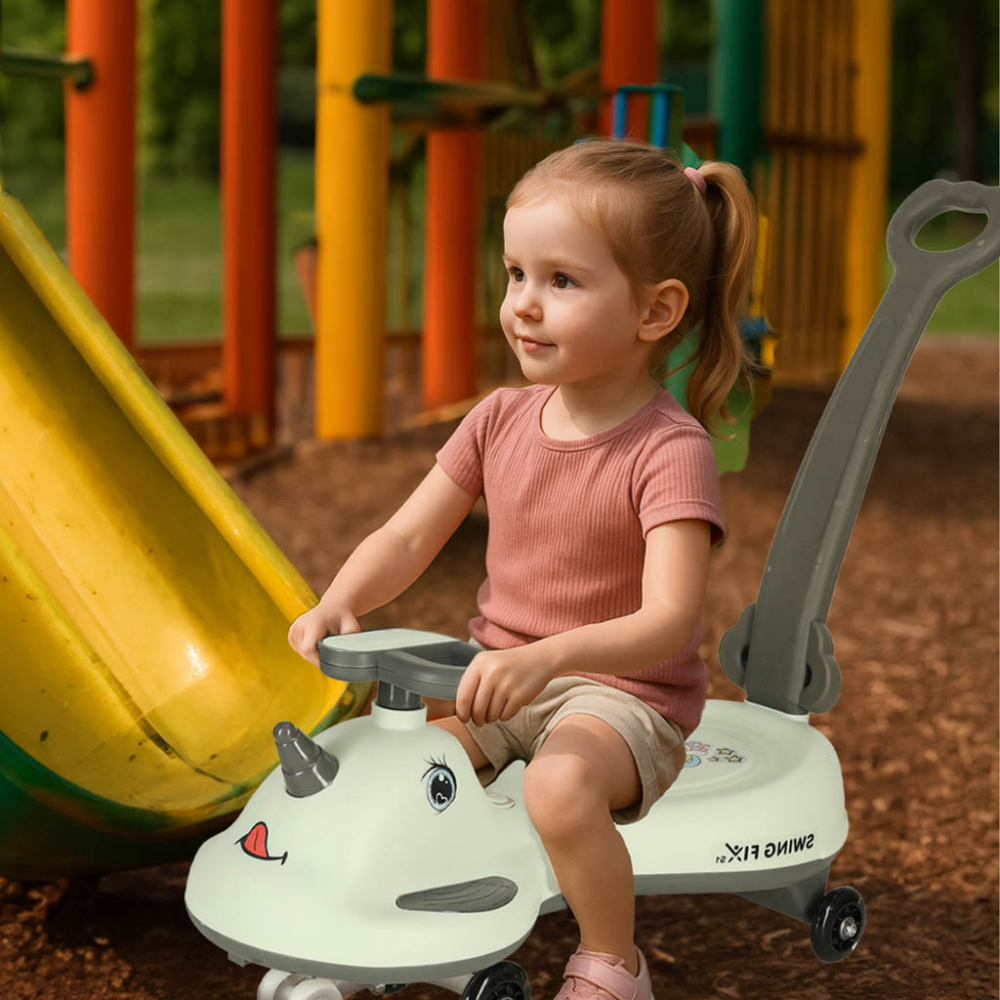 Ikonka PlasmaCar Swing FIX Gri cu LED - imagine 4