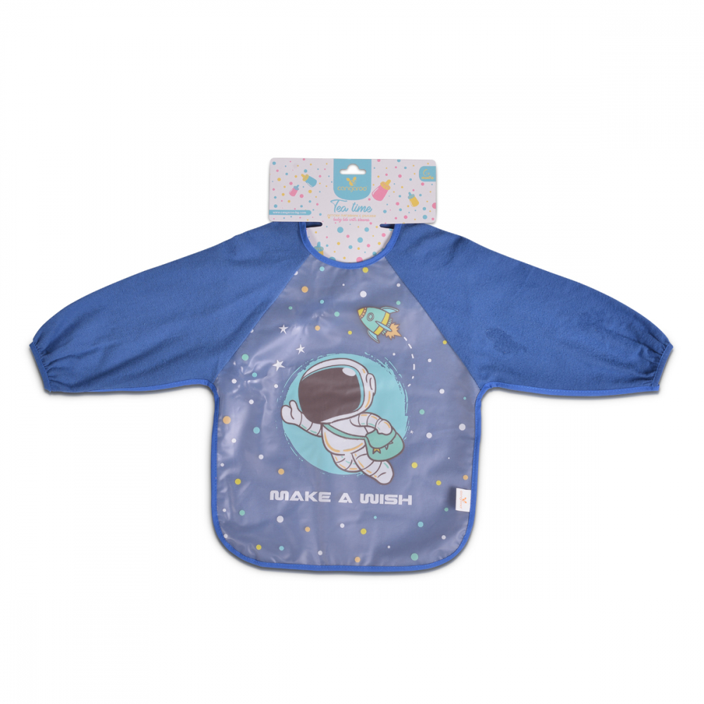 Bavetică Cangaroo Impermeabilă cu Mâneci Tea Time Blue - imagine 3