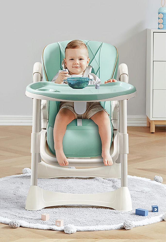 Scaun Masa 3in1 Little Mom Moove Green, Reglabil - imagine 4