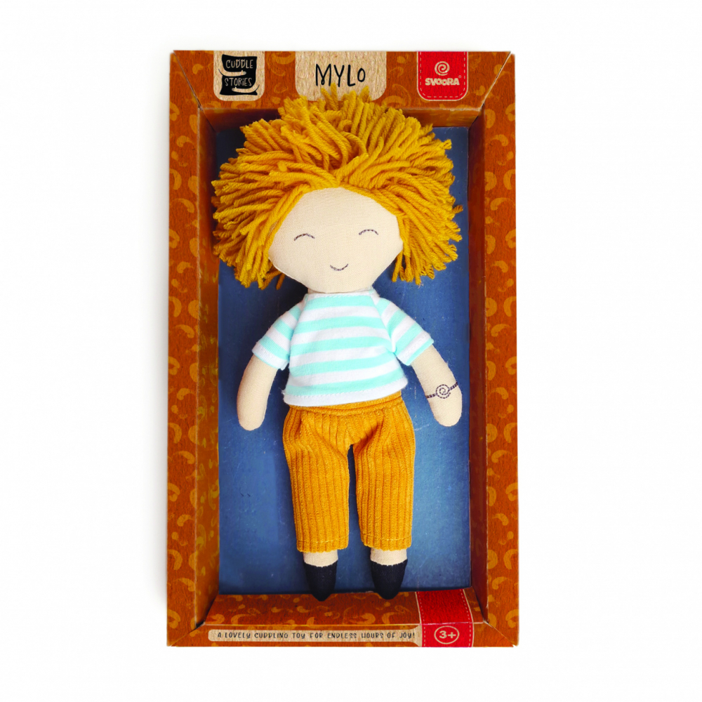 Păpușă Textil Băiețelul Mylo, Svoora, 20 cm