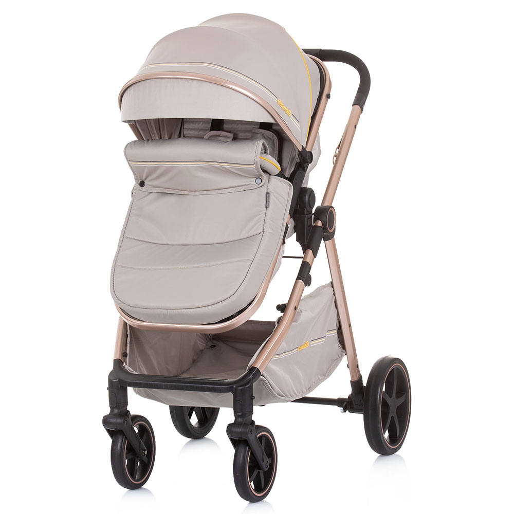 Carucior Chipolino Misty 2 in 1, 0-22 kg, Sand - imagine 2