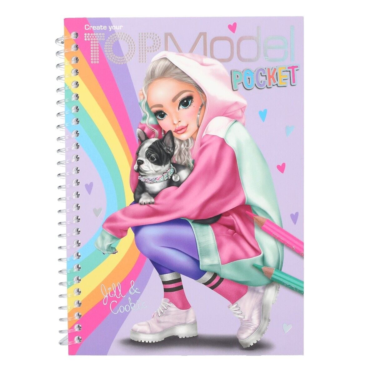 Carte de colorat Depesche TopModel | Designer moda