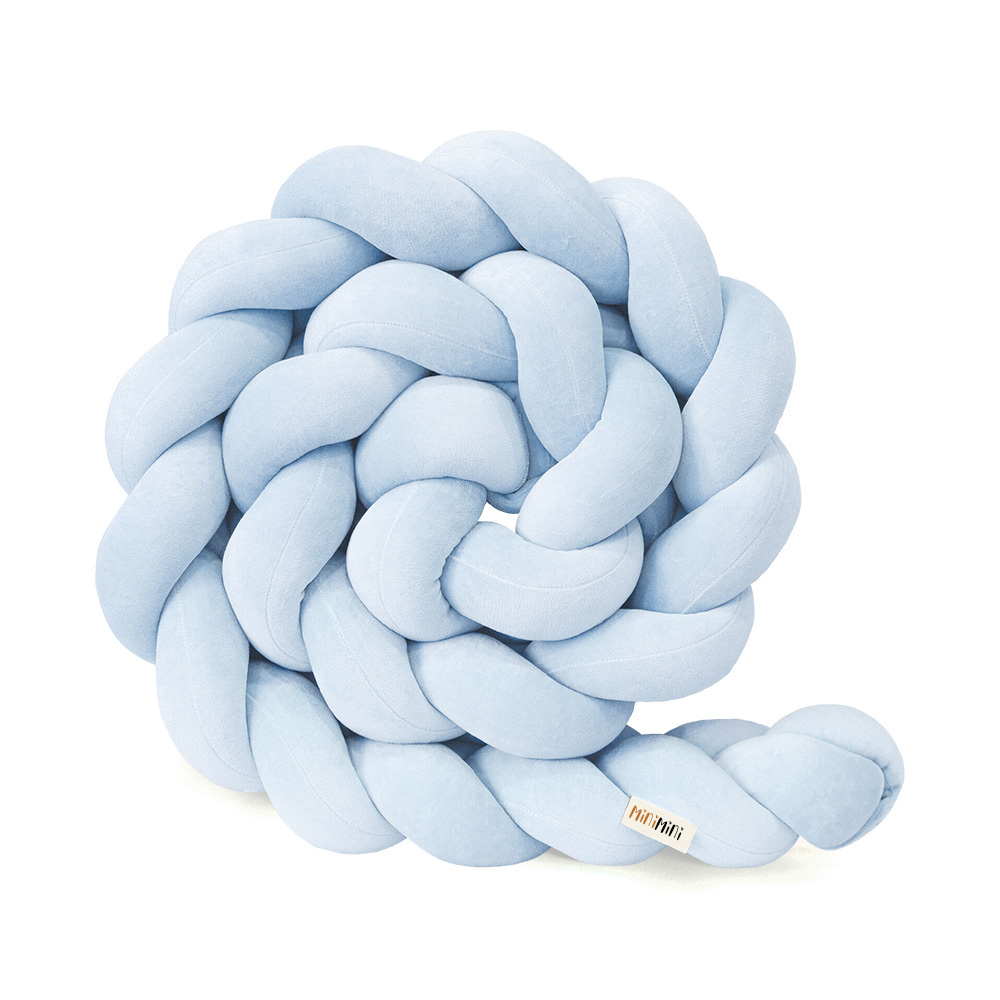 Little amy Protecție Pat Impletită Baby Blue 250cm - imagine 2
