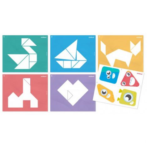 Tangram Translucid Miniland - Joc Creativ - imagine 3