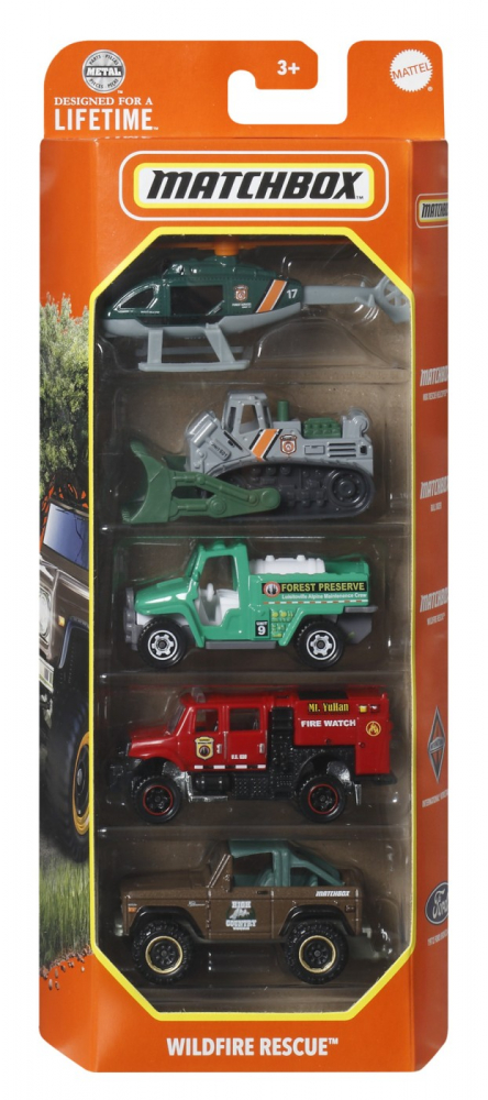 Matchbox Set 5 Masinute Metalice 1:64 Mattel