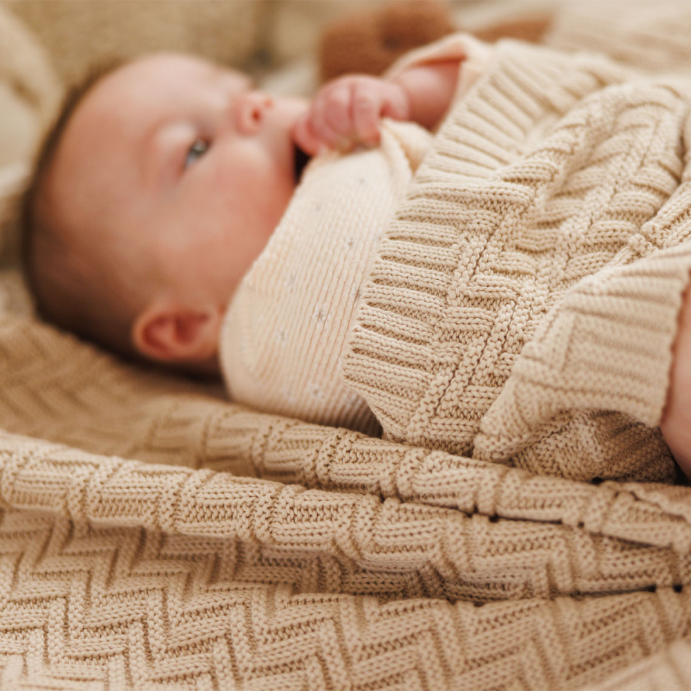 Paturica Babyono Bumbac Organic 100x75cm - imagine 2