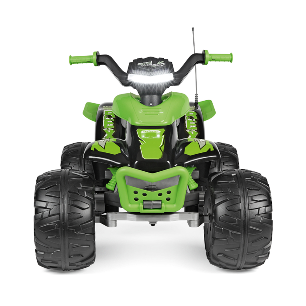 ATV Peg Perego Corral T-Rex 12V Verde Negru - imagine 6