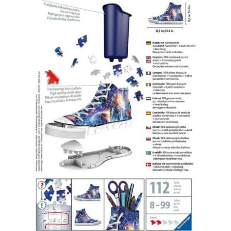 Puzzle 3D Sneaker Astronaut - Suport Pixuri Ravensburger - imagine 3