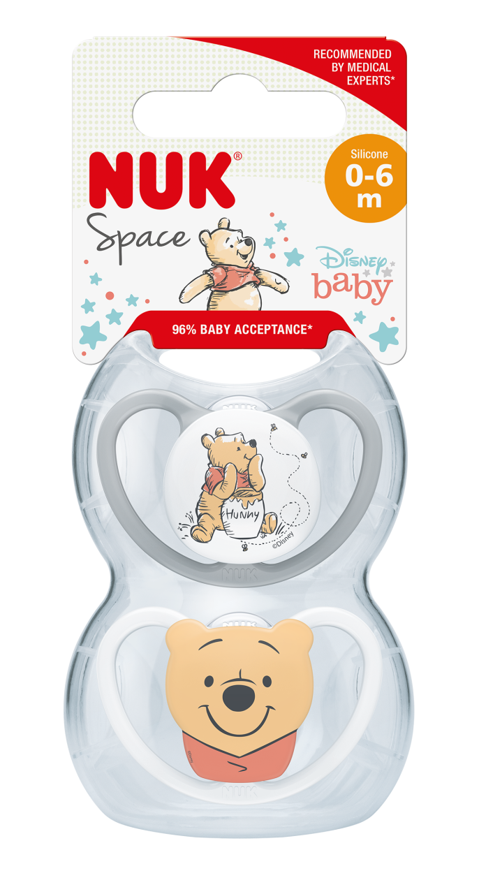 Suzete Nuk Winnie the Pooh | Silicon | Set 2 Bucăți