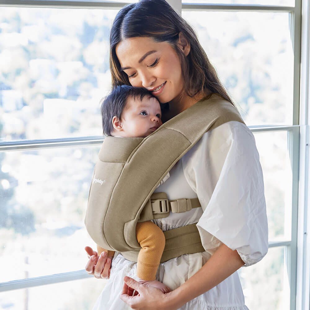 Marsupiu Ergobaby Embrace Olive, Confort Moale
