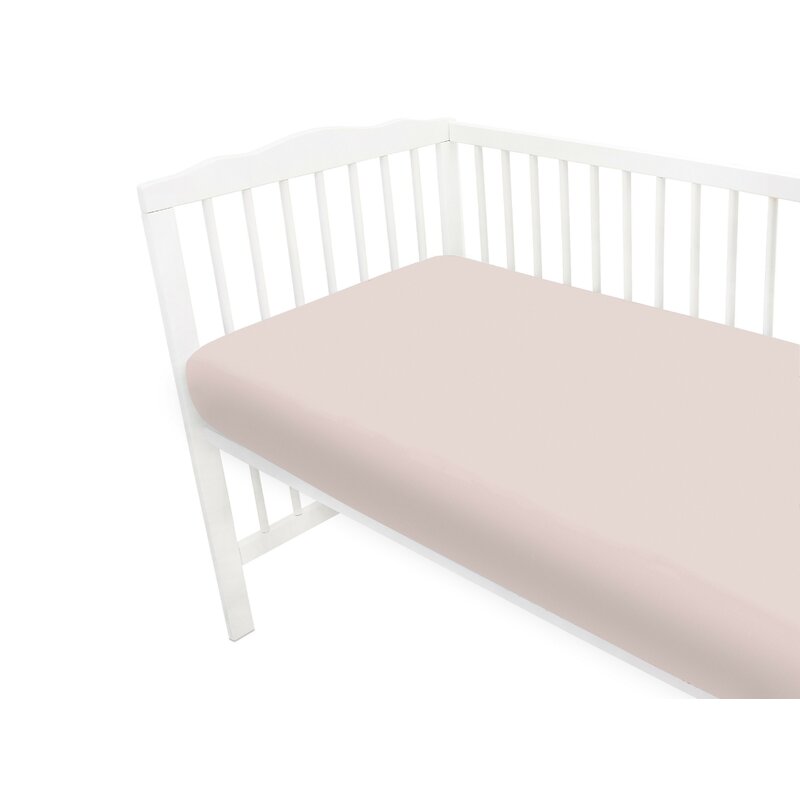 Cearceaf Miminu Jerse 120x60 cm Powder Pink