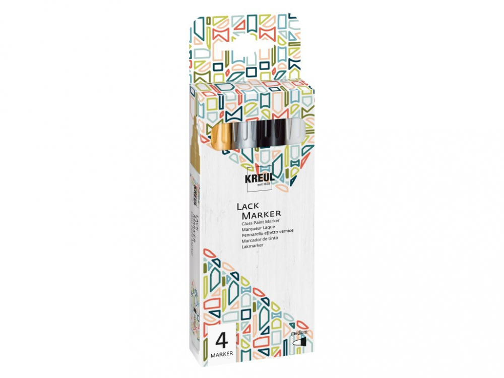 Markere Kreul Gloss 5 culori | Suprafețe diverse