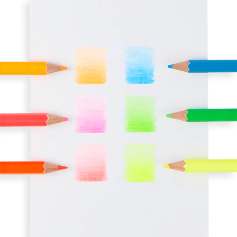 Creioane Neon Jumbo Ooly - Set 6 Culori Vii - imagine 6