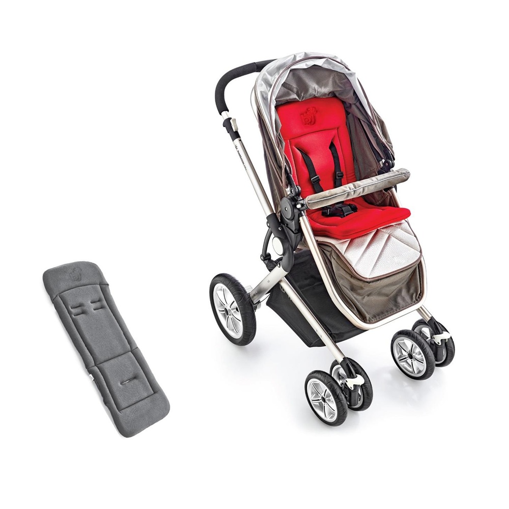 Saltea BabyJem Cushion Grey, Spuma Memo - imagine 2